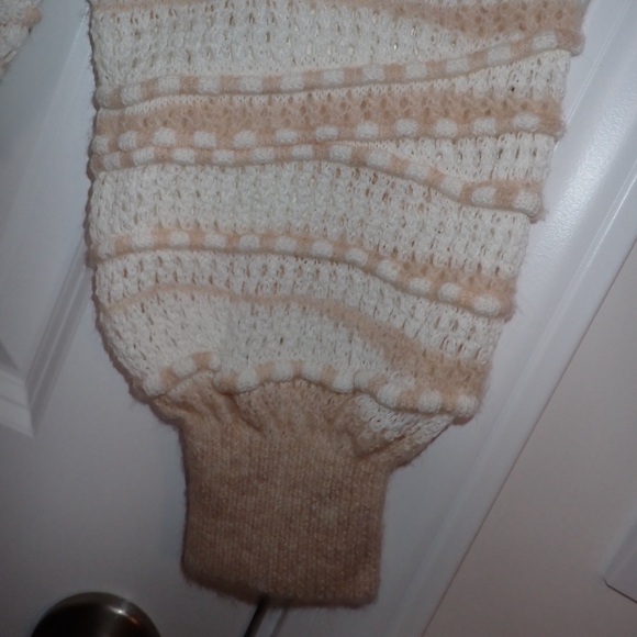 By Anthropologie Open-Stitch Checkered Sweater size S - Picture 9 of 14